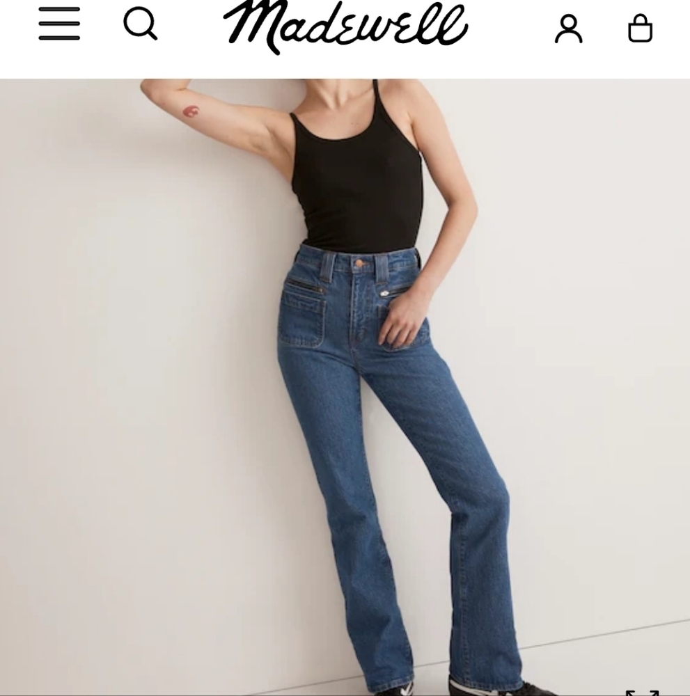 Madewell Grahame Flare Leg Ladies Jeans, Size 29 / 8